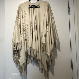 Marc New York Andrew Marc Jacket Poncho Women's One Size White/Cream